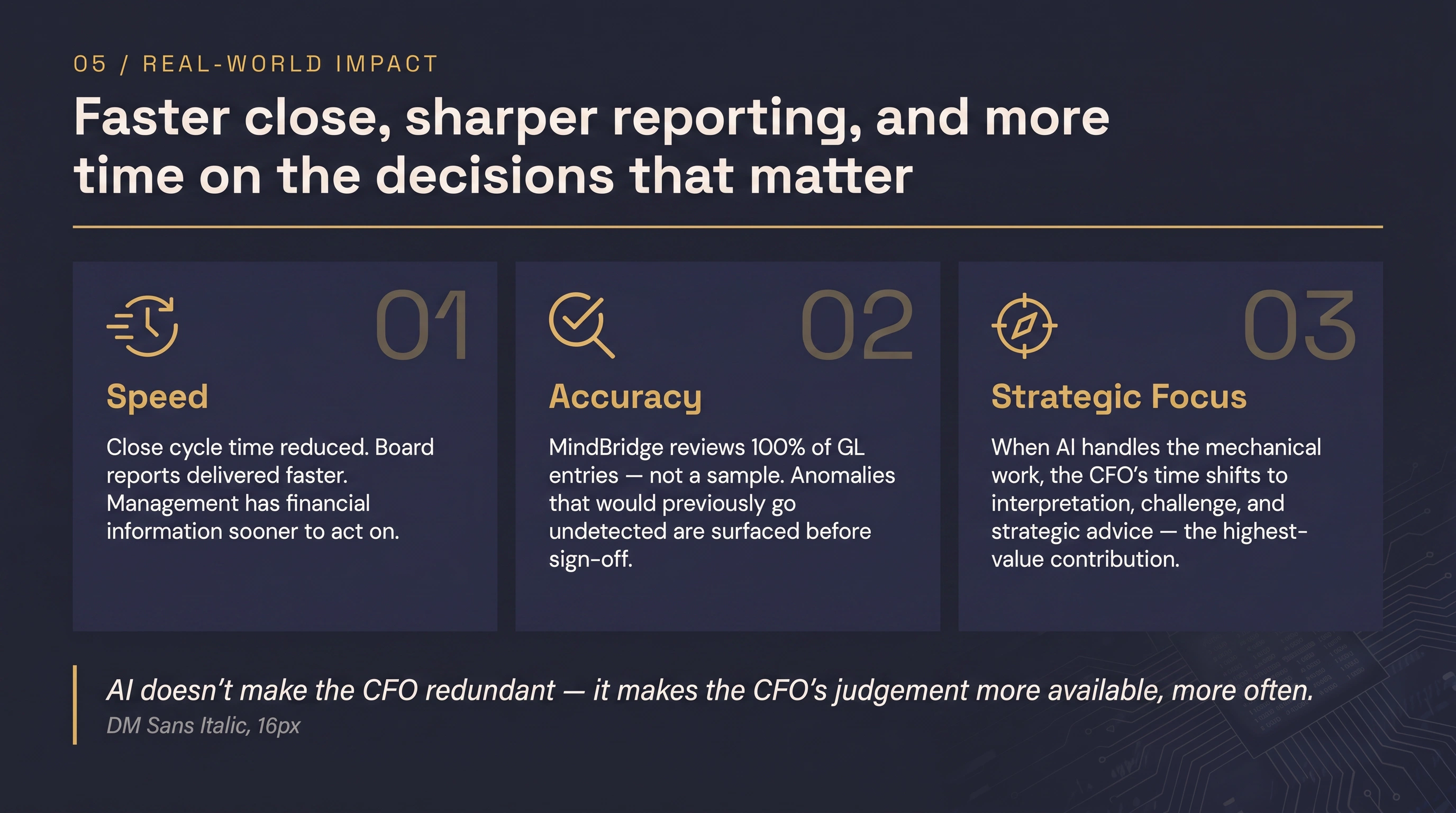 Real-World Impact — Speed, Accuracy, Strategic Focus