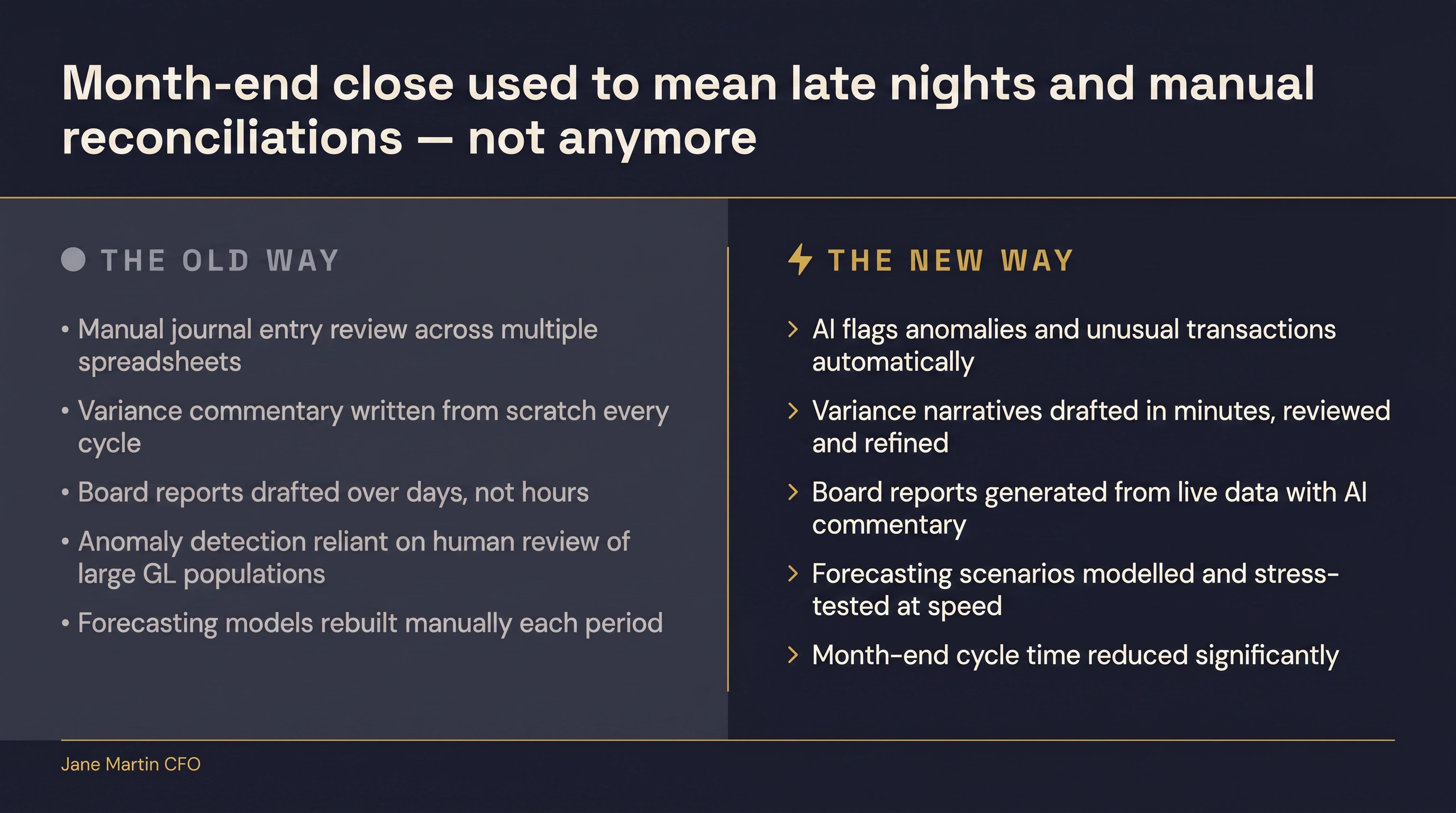 The Old Way vs The New Way